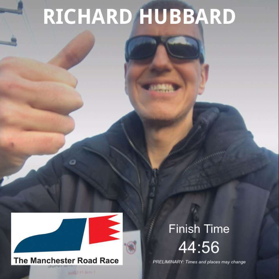 Rich completes the Manchester Road Race