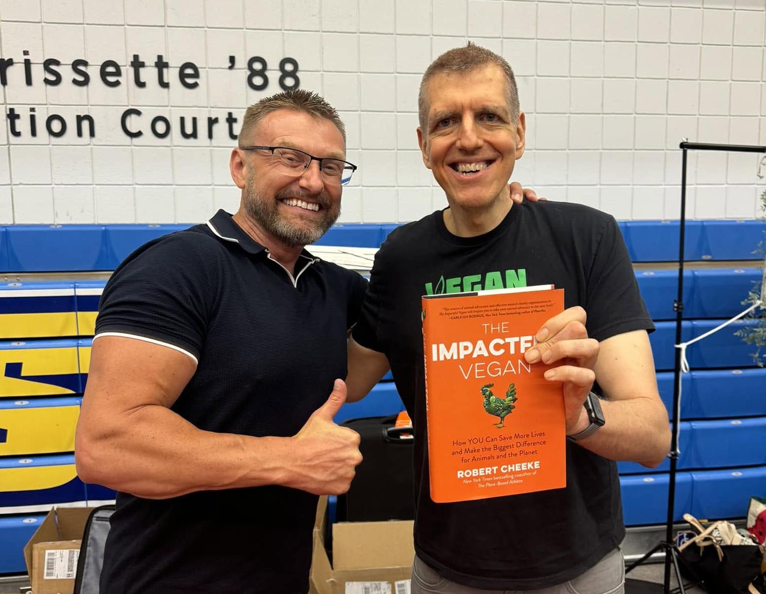 Robert Cheeke and Richard Hubbard at VegFest